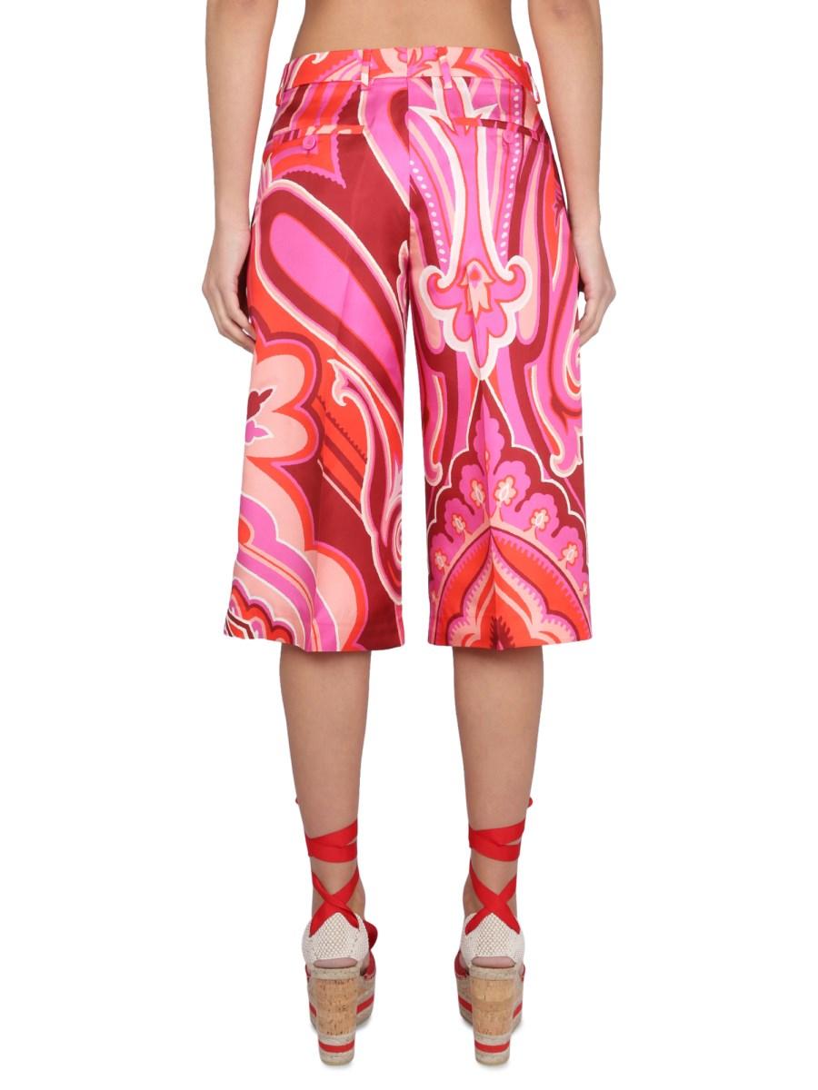 ETRO BERMUDA IN SETA E COTONE