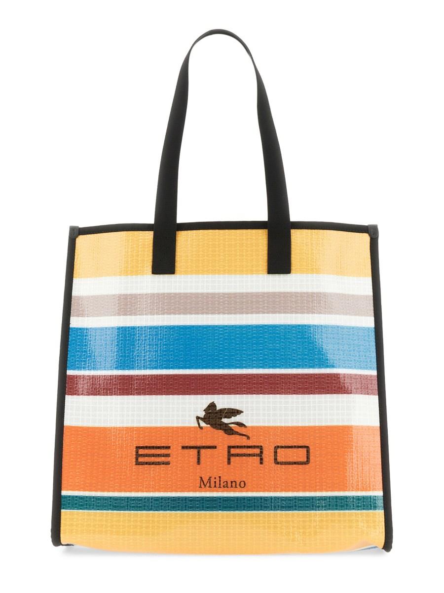ETRO BORSA SHOPPER SPICE GLASS CON LOGO