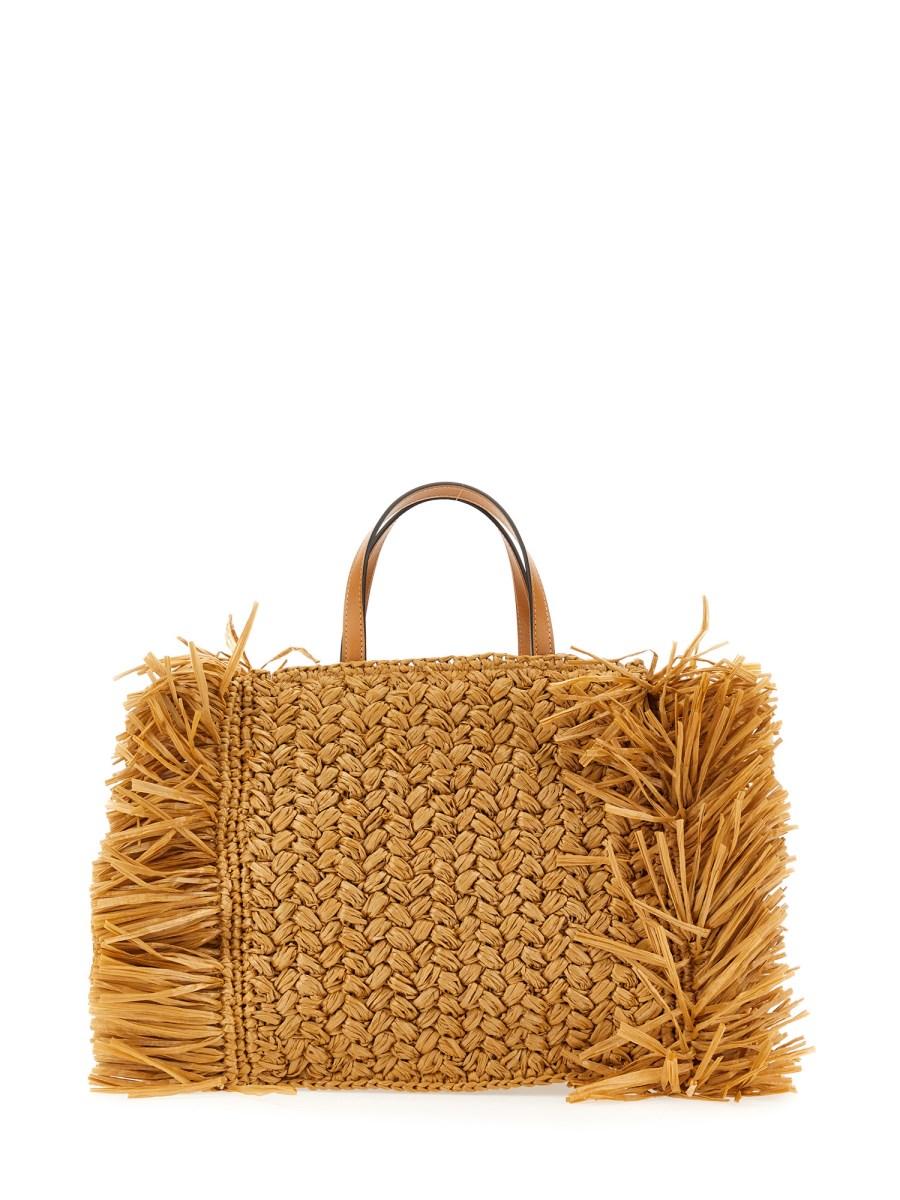 ETRO BORSA TOTE IN RAFIA INTRECCIATA