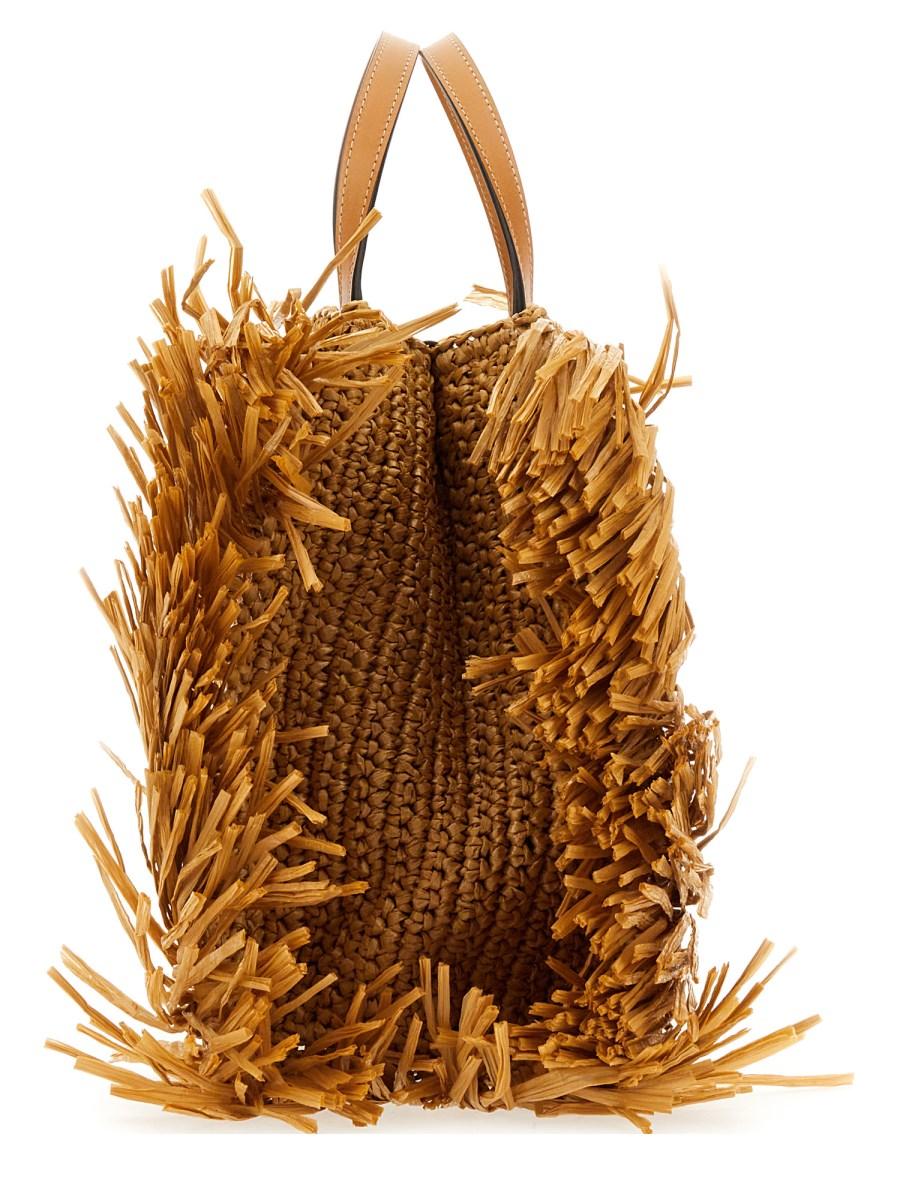 ETRO BORSA TOTE IN RAFIA INTRECCIATA