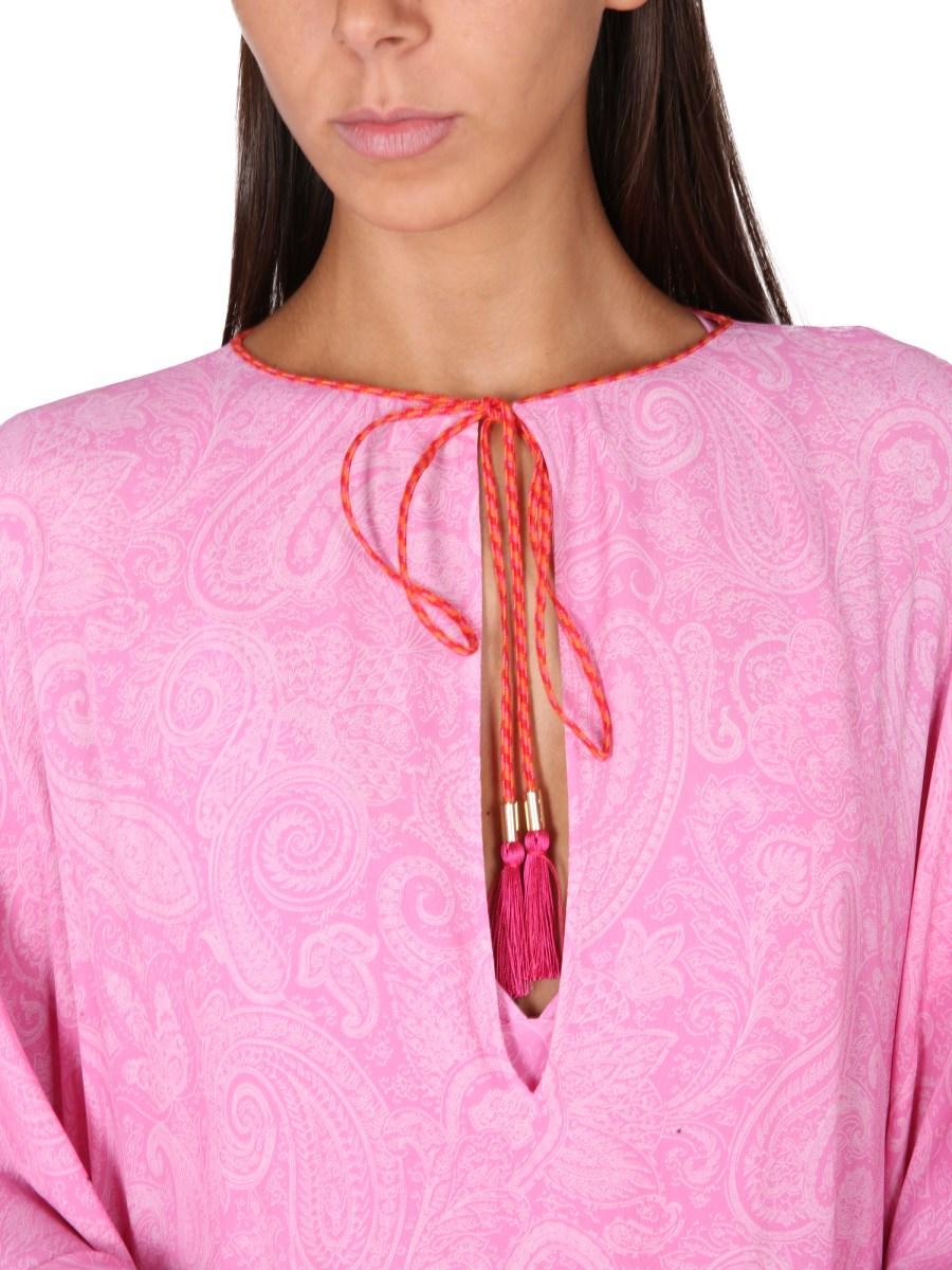 ETRO CAFTANO CON STAMPA PAISLEY