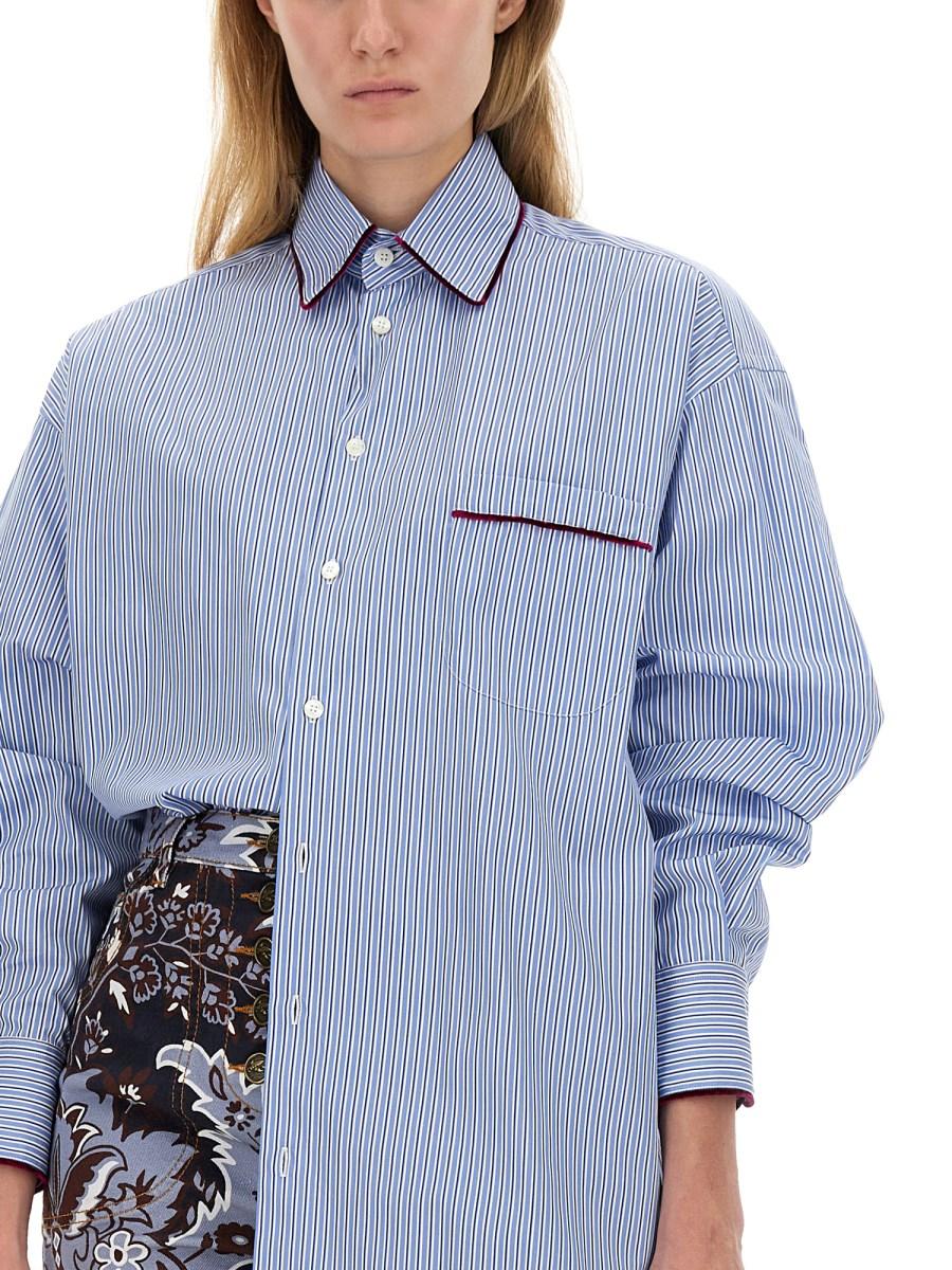 ETRO CAMICIA IN COTONE A RIGHE