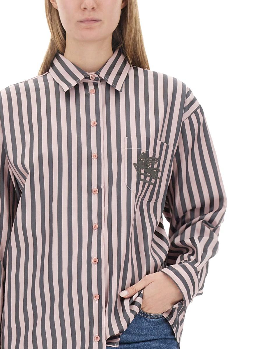 ETRO CAMICIA IN COTONE CON LOGO