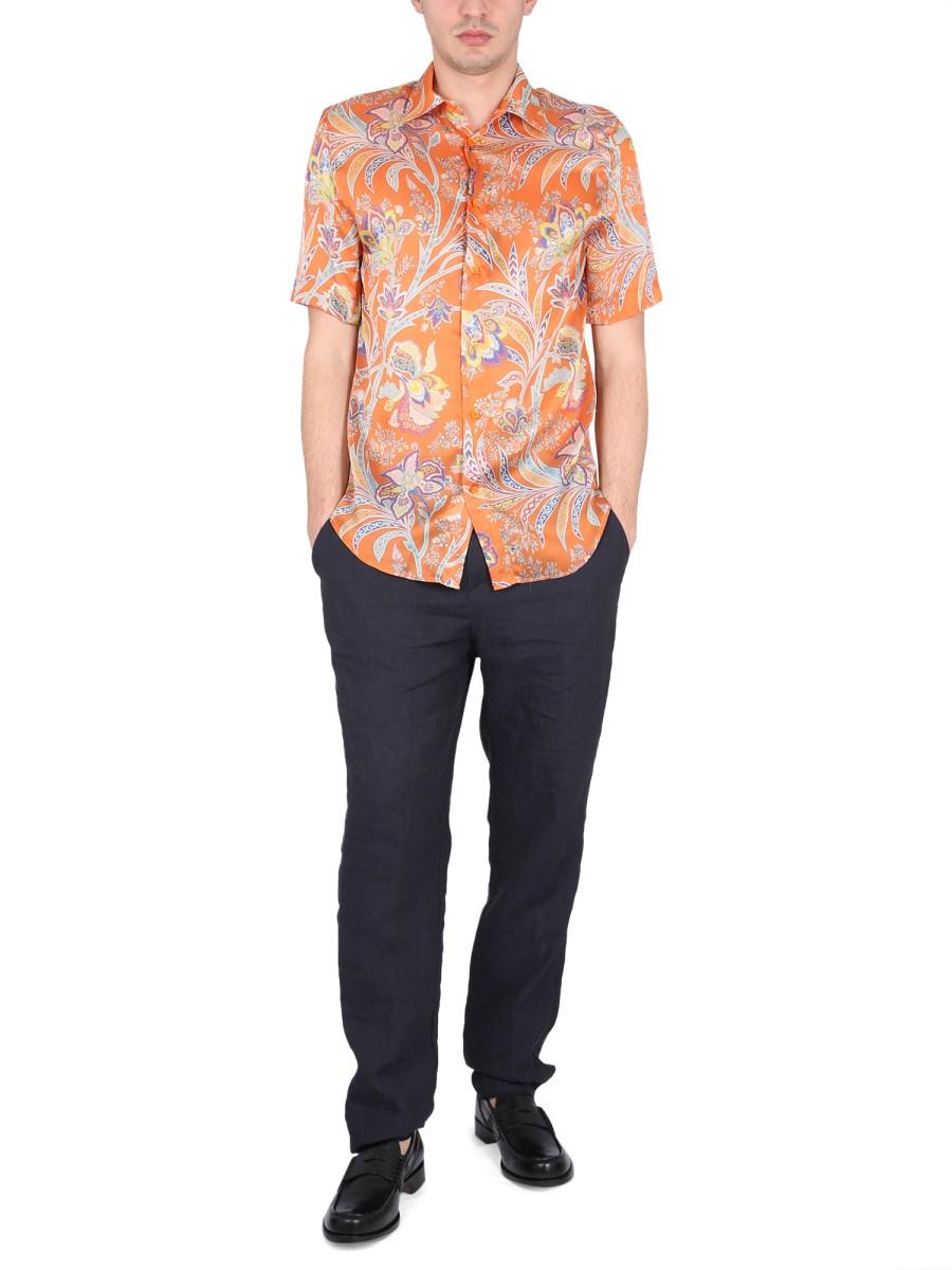 ETRO CAMICIA IN COTONE CON STAMPA FLOREALE
