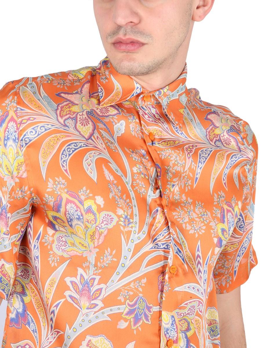ETRO CAMICIA IN COTONE CON STAMPA FLOREALE