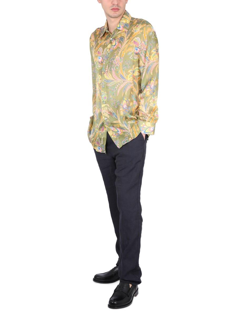 ETRO CAMICIA IN SETA CON STAMPA FLOREALE