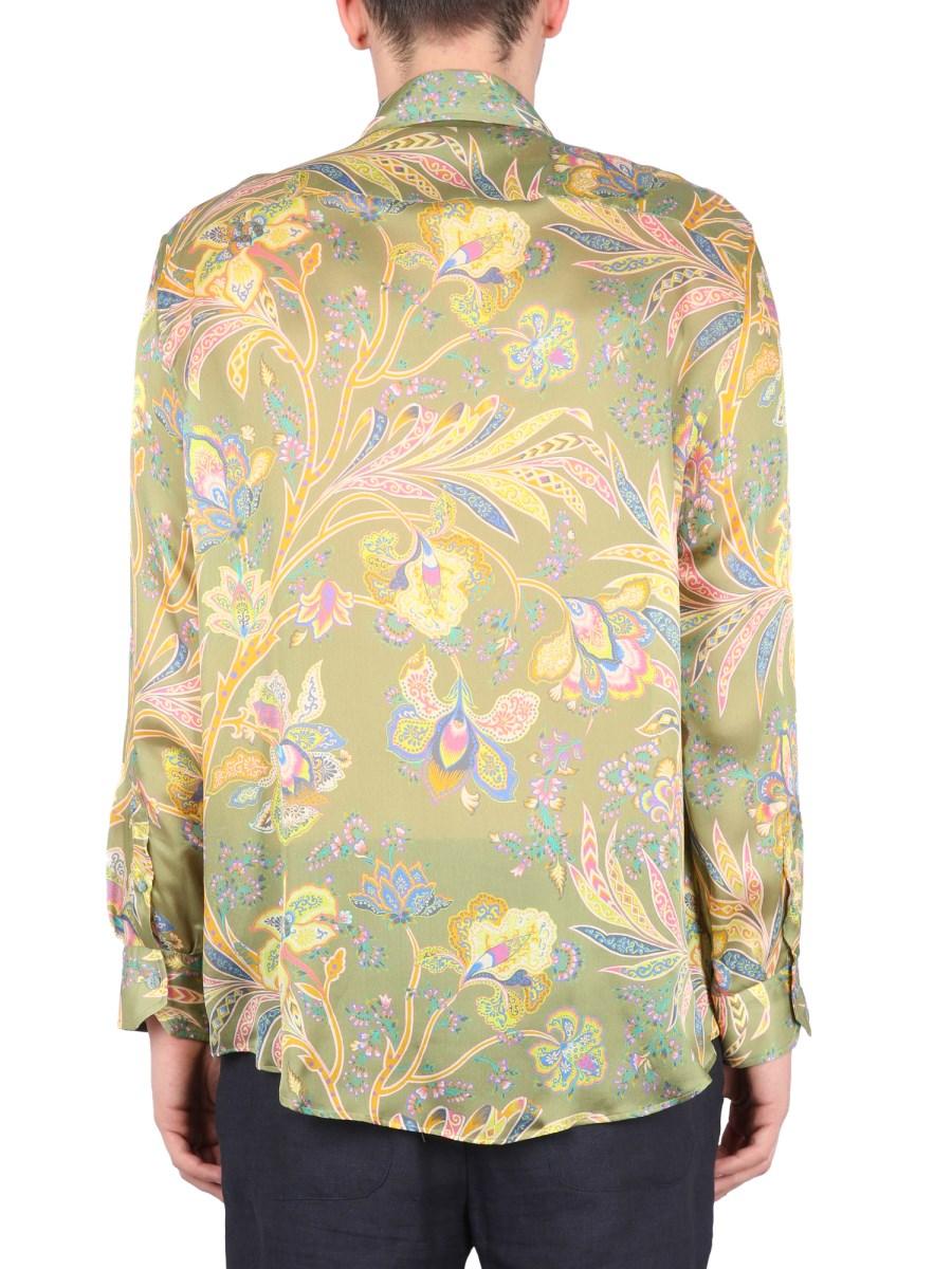 ETRO CAMICIA IN SETA CON STAMPA FLOREALE
