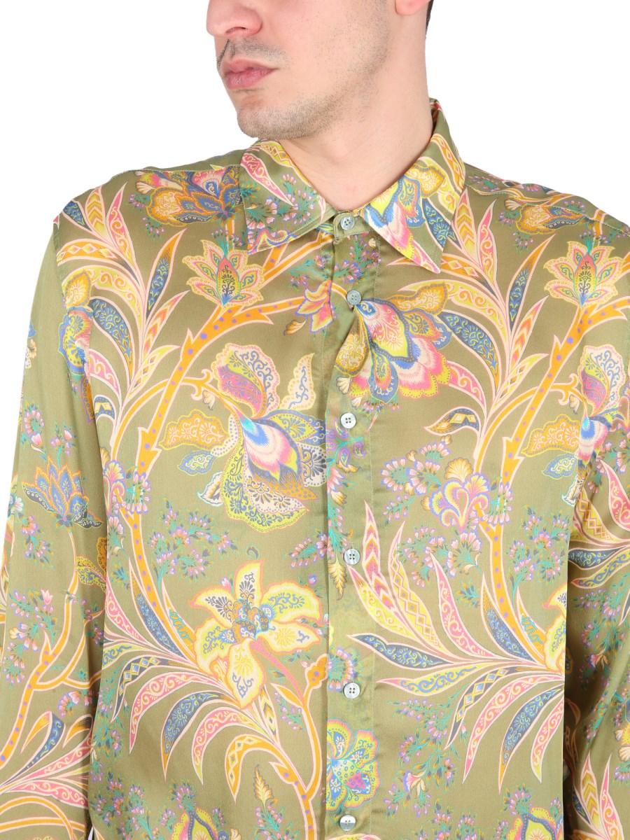 ETRO CAMICIA IN SETA CON STAMPA FLOREALE