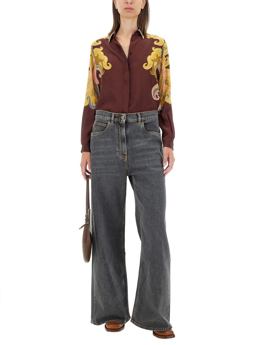 ETRO CAMICIA IN SETA CON STAMPA