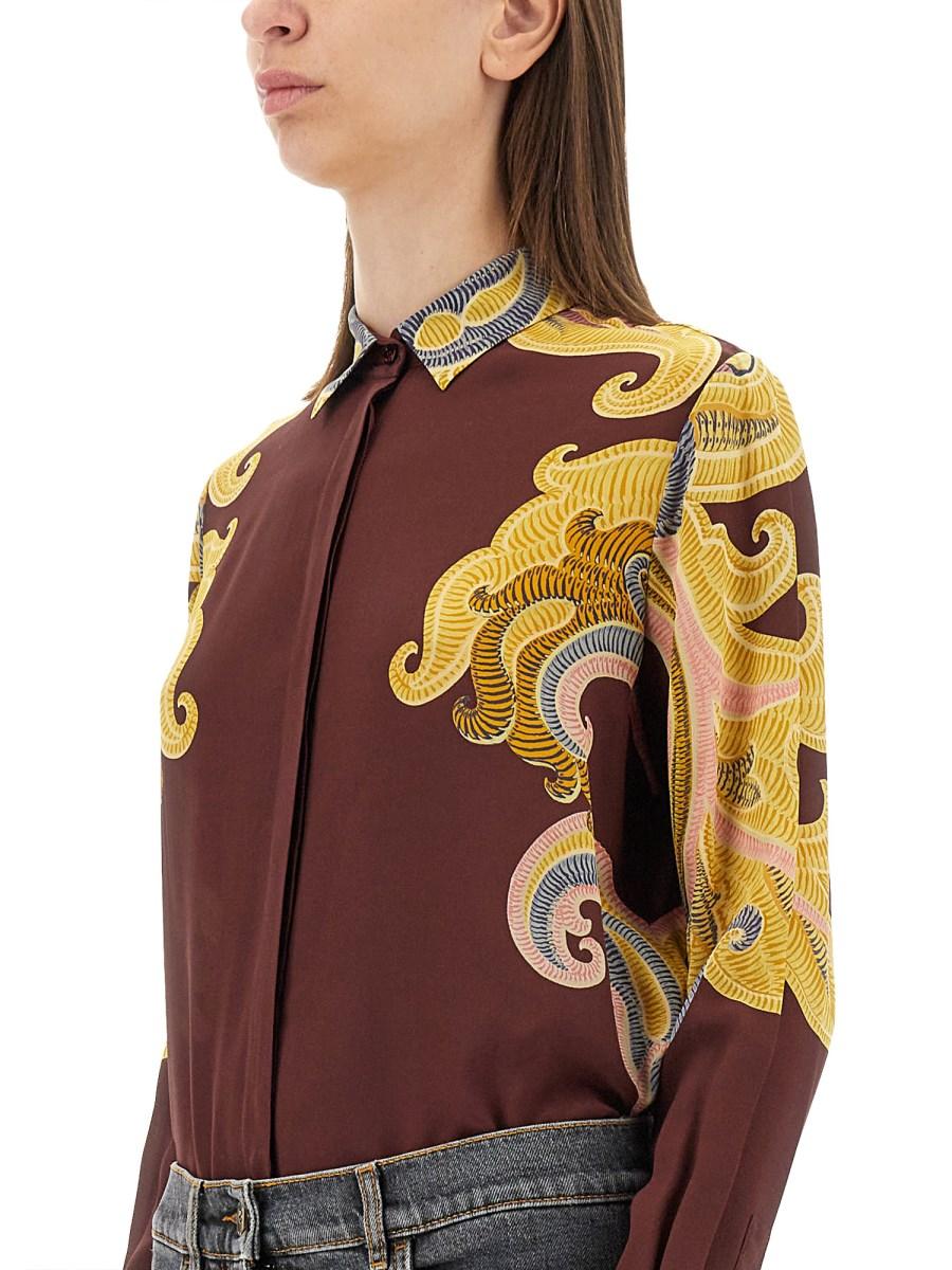ETRO CAMICIA IN SETA CON STAMPA