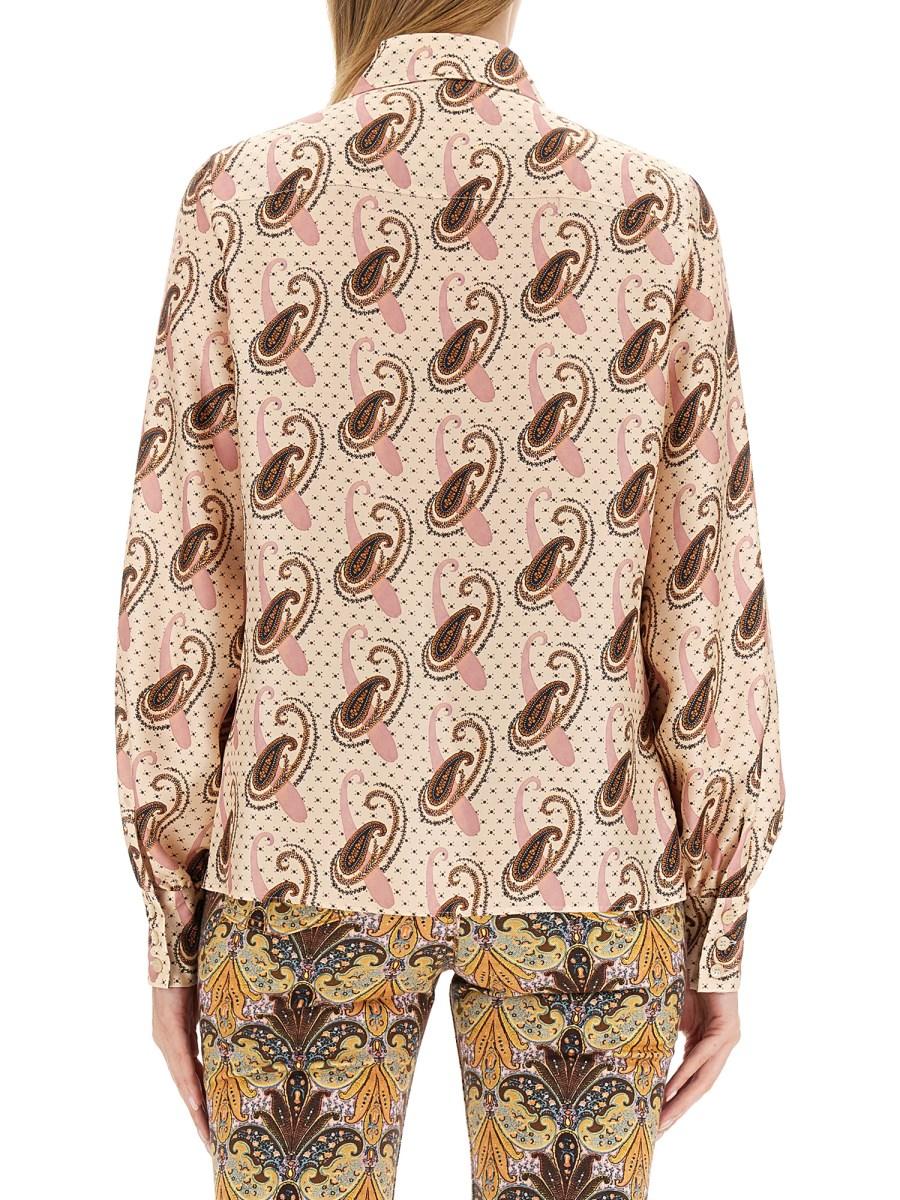 ETRO CAMICIA IN SETA CON STAMPA PAISLEY