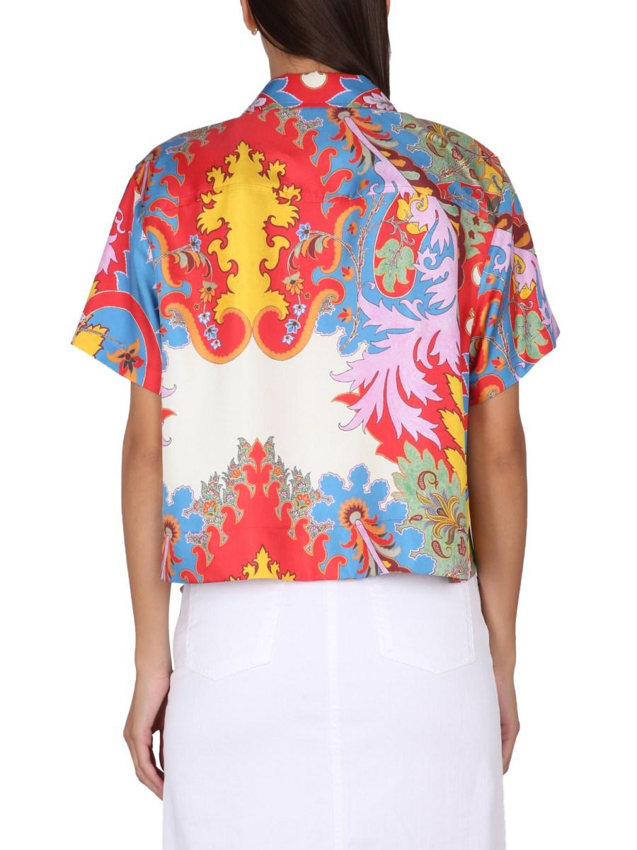 ETRO CAMICIA IN SETA CON STAMPA PAISLEY D'ARCHIVIO