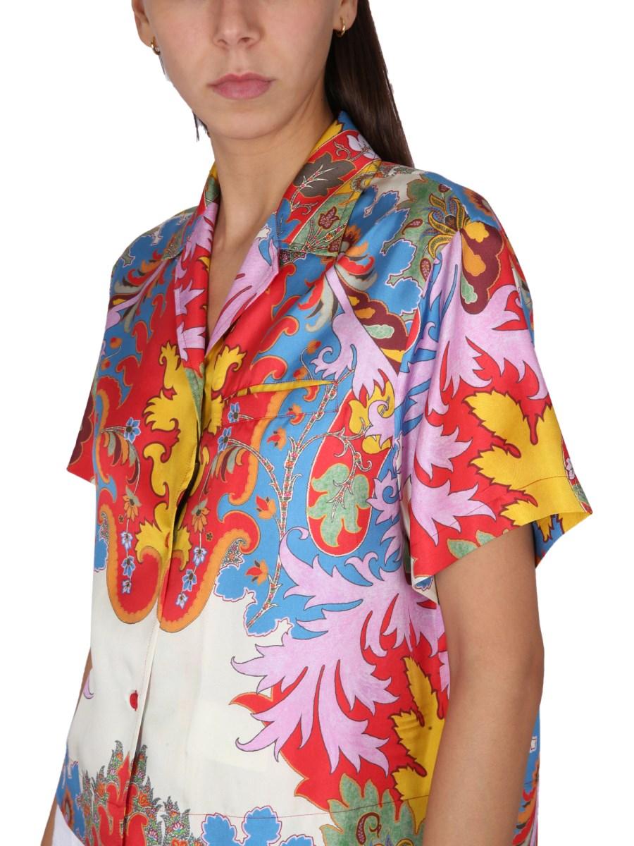 ETRO CAMICIA IN SETA CON STAMPA PAISLEY D'ARCHIVIO