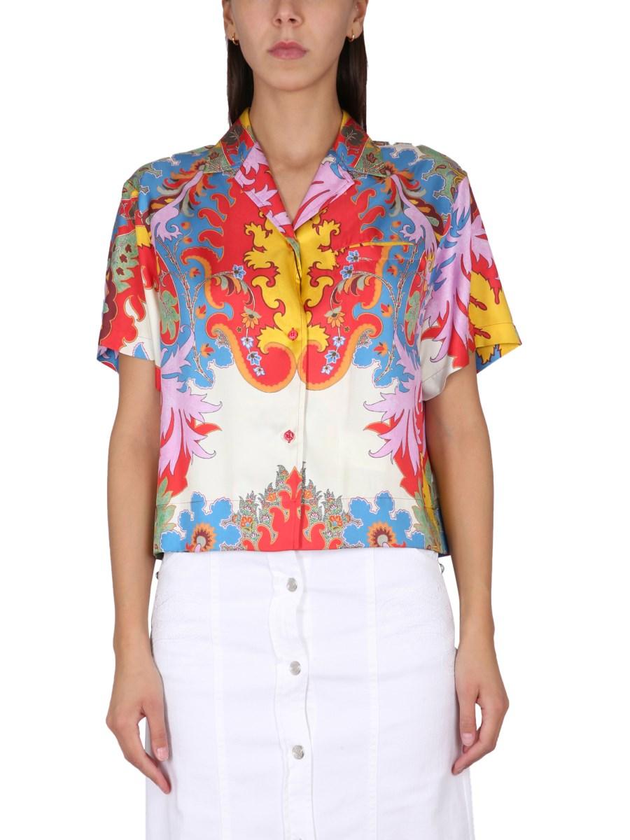 ETRO CAMICIA IN SETA CON STAMPA PAISLEY D'ARCHIVIO