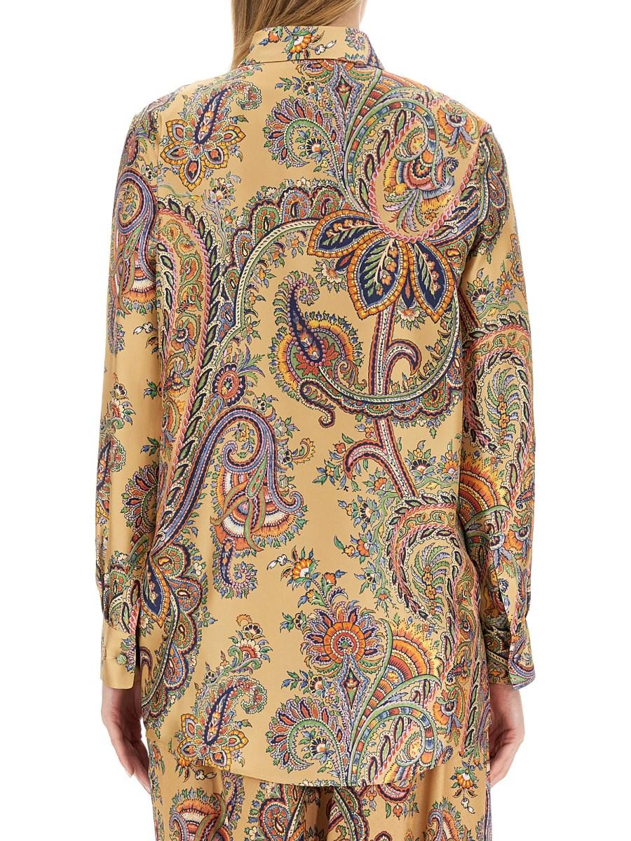 ETRO CAMICIA IN SETA CON STAMPA PAISLEY