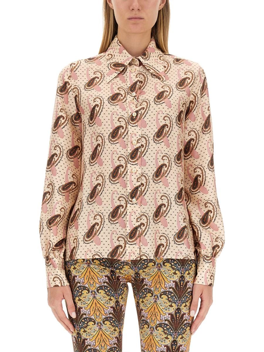ETRO CAMICIA IN SETA CON STAMPA PAISLEY