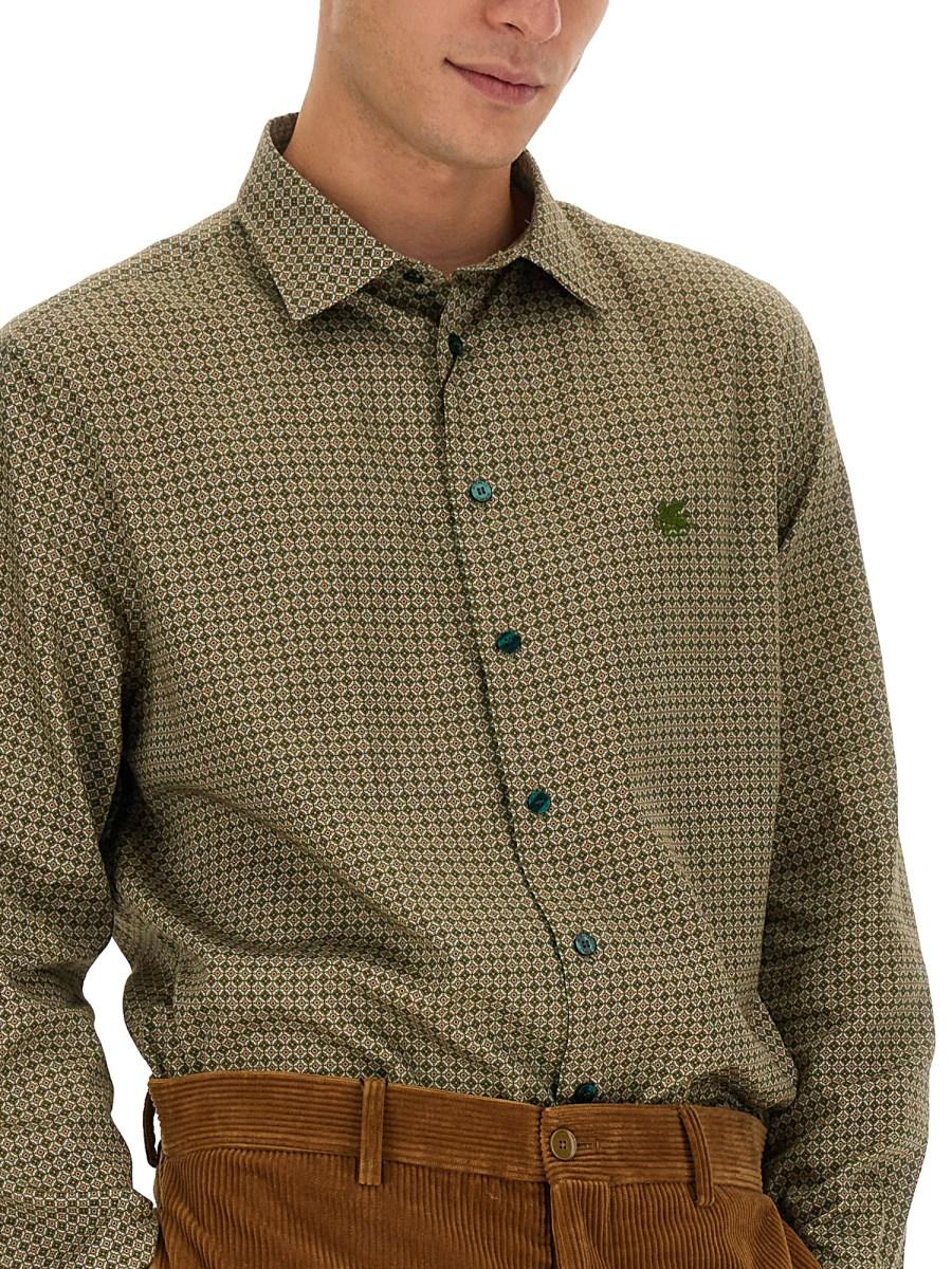 ETRO CAMICIA PEGASO IN POPELINE DI COTONE