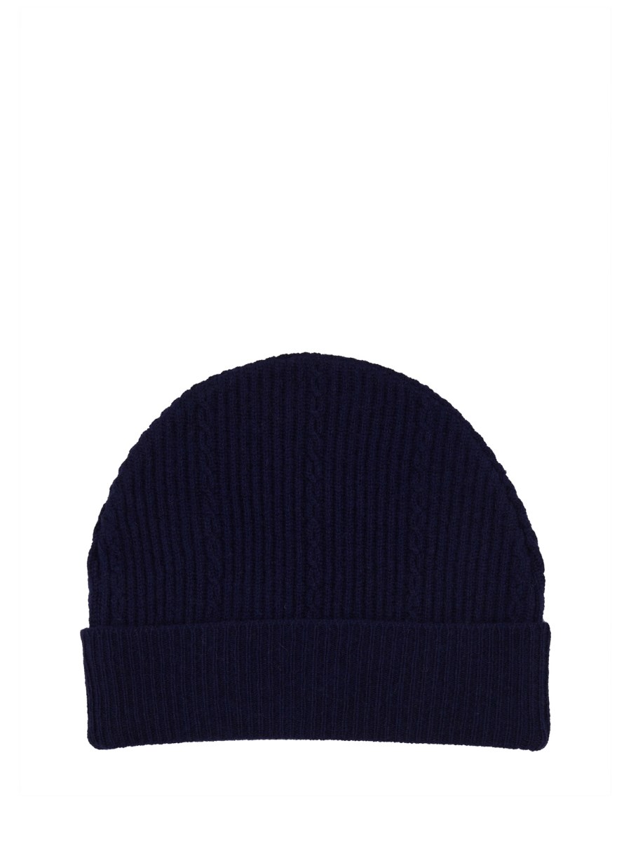 ETRO CAPPELLO BEANIE CON LOGO IN LANA