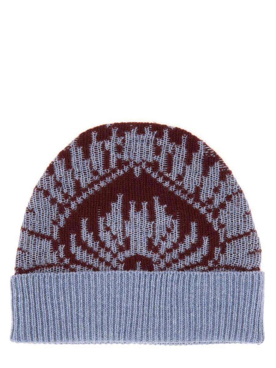 ETRO CAPPELLO BEANIE IN MAGLIA JACQUARD