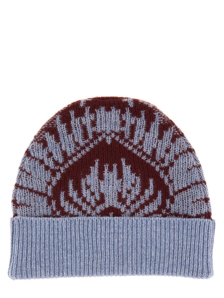 ETRO CAPPELLO BEANIE IN MAGLIA JACQUARD