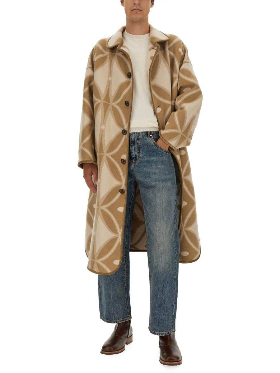 ETRO CAPPOTTO JACQUARD IN LANA
