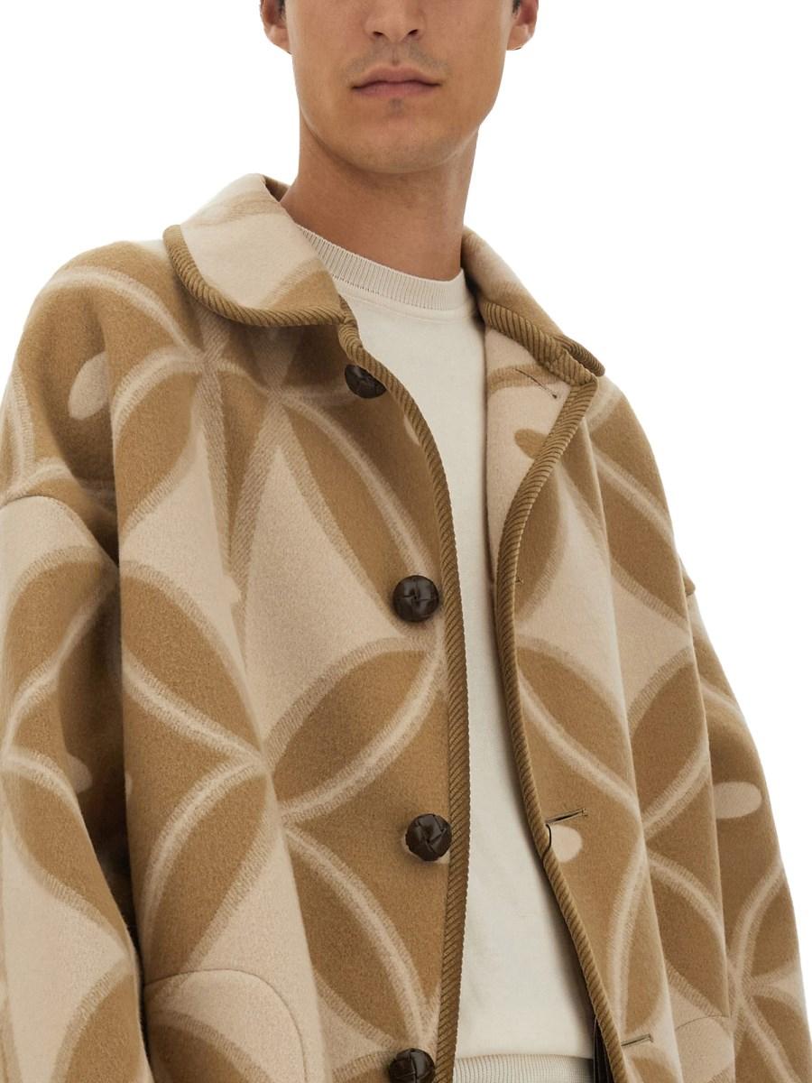 ETRO CAPPOTTO JACQUARD IN LANA