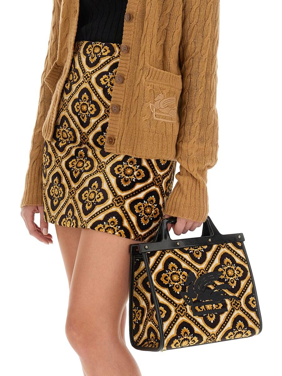 ETRO CARDIGAN IN CASHMERE CON SCOLLO A V