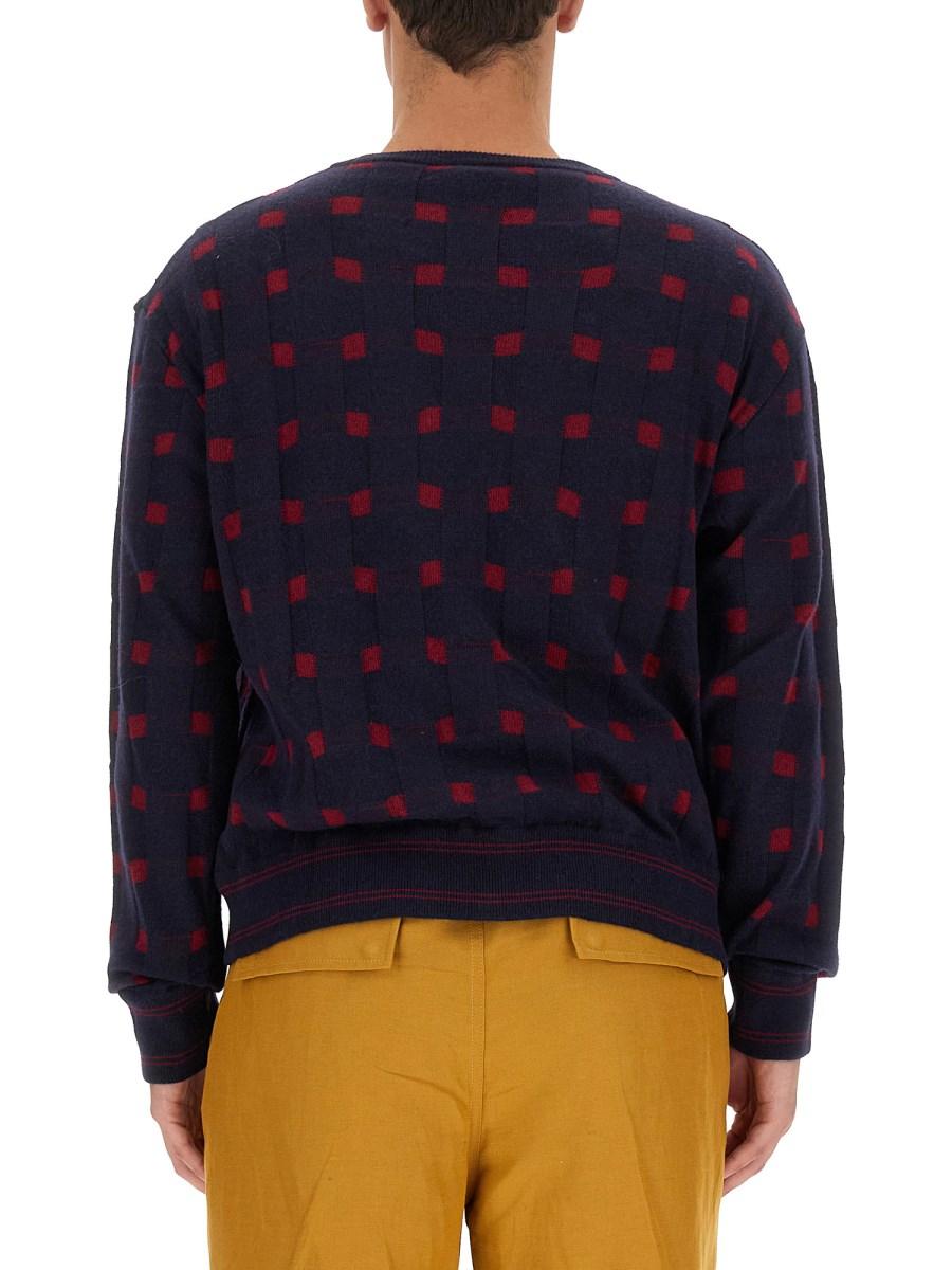 ETRO CARDIGAN IN LANA CON SCOLLO A V