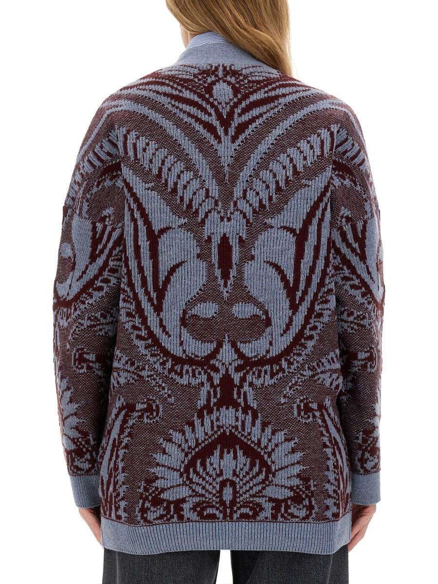 ETRO CARDIGAN IN LANA JACQUARD