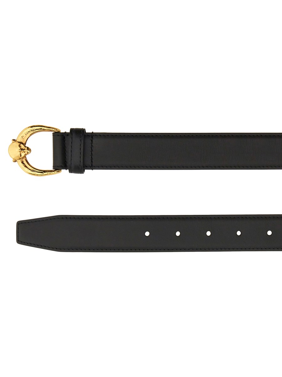 ETRO CINTURA IN PELLE CON FIBBIA "MONKEY"