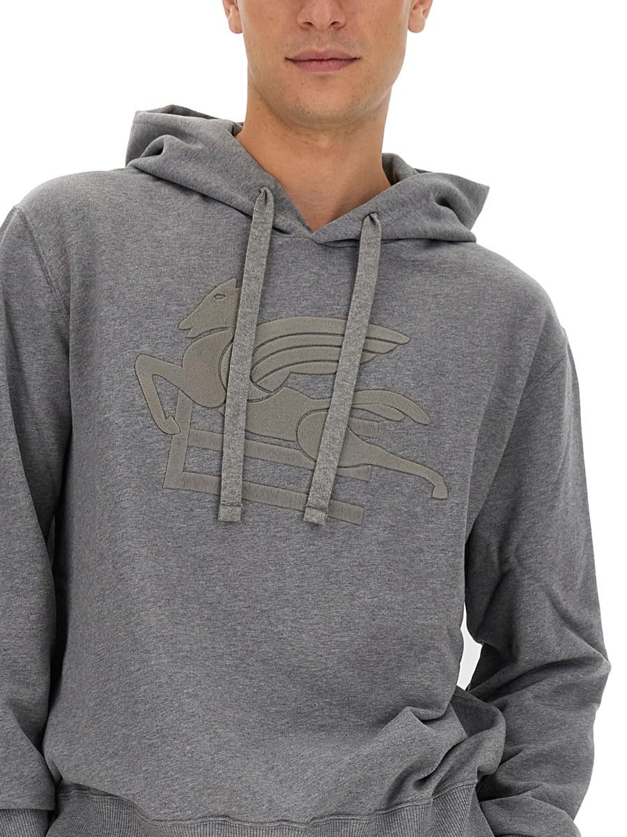 ETRO FELPA PEGASO IN COTONE