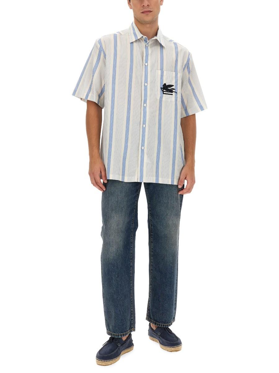 ETRO JEANS EASY FIT IN DENIM DI COTONE