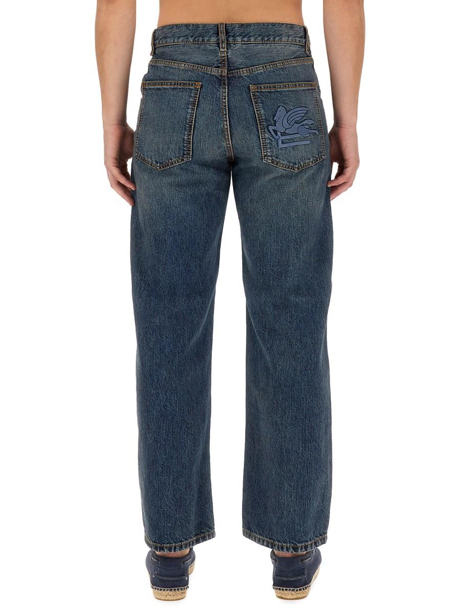 ETRO JEANS EASY FIT IN DENIM DI COTONE