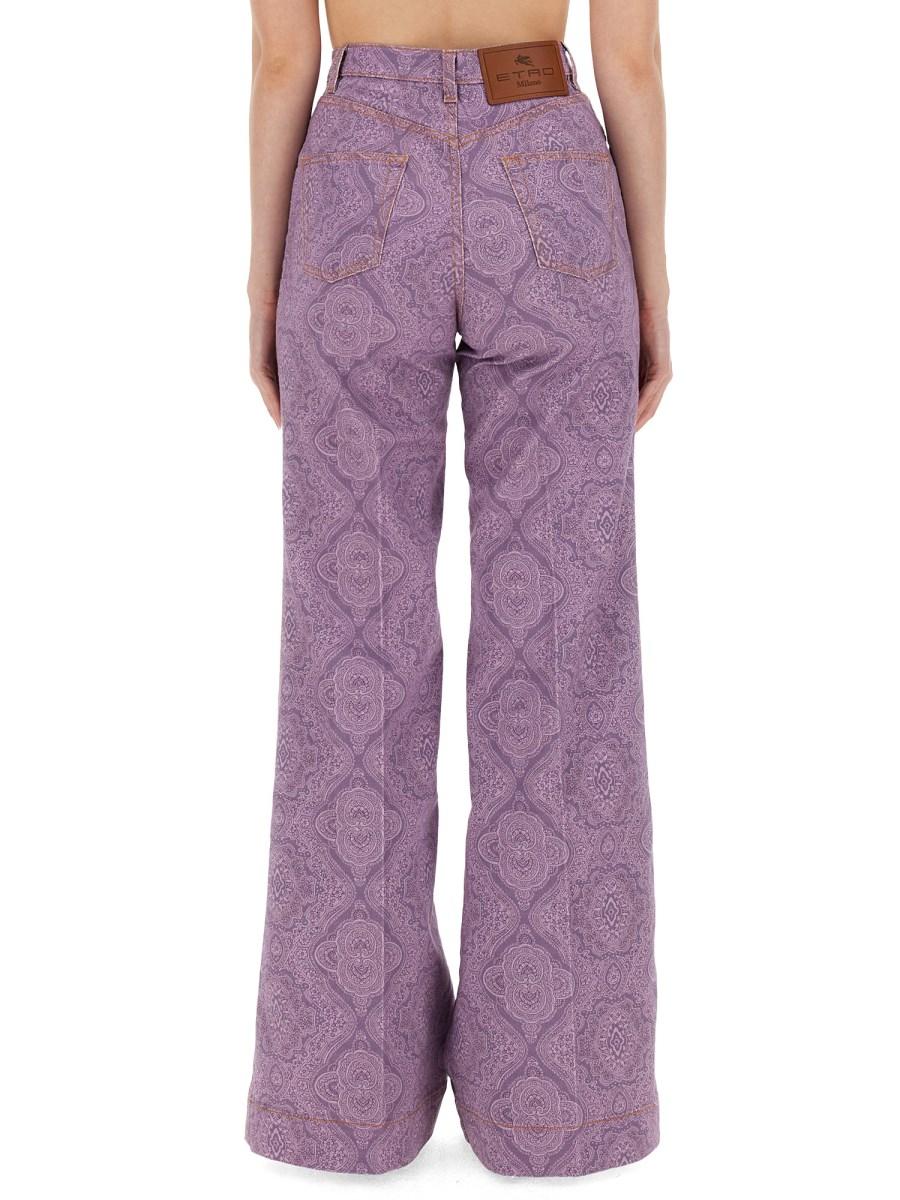 ETRO JEANS FLARE FIT CON BOTTONI PEGASO