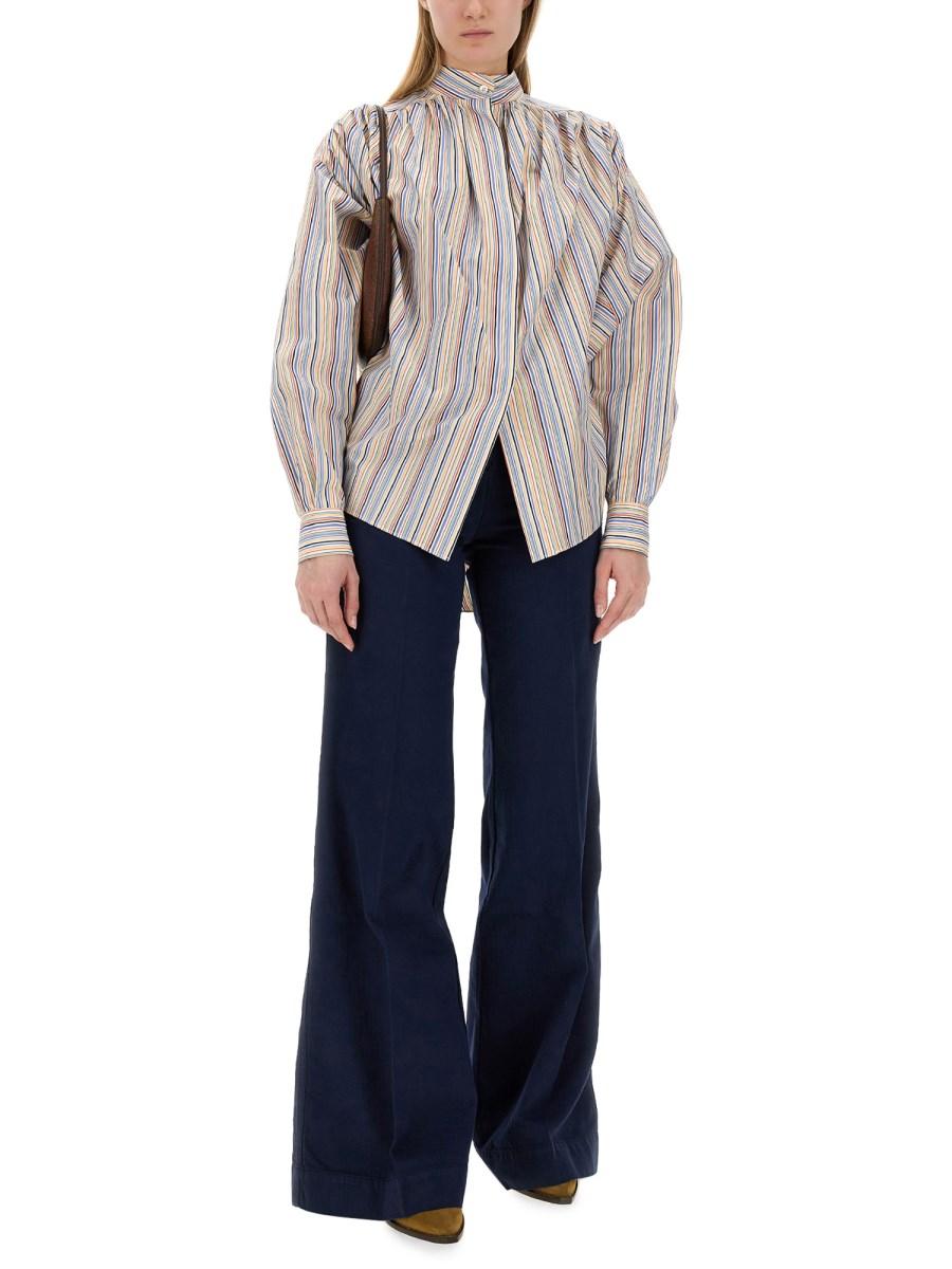 ETRO JEANS FLARE FIT CON BOTTONI PEGASO