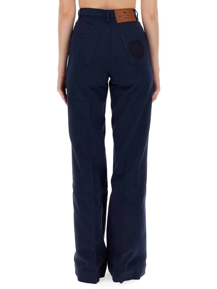 ETRO JEANS FLARE FIT CON BOTTONI PEGASO