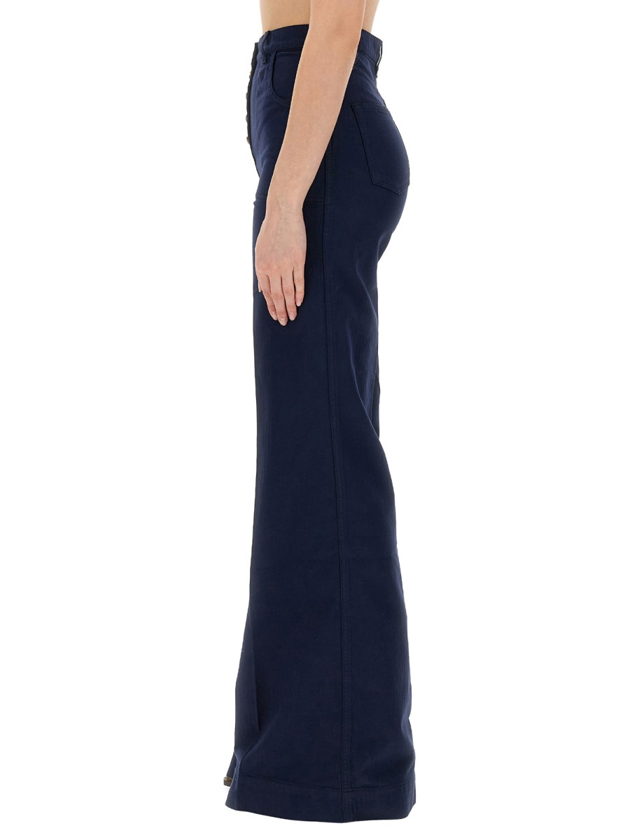 ETRO JEANS FLARE FIT CON BOTTONI PEGASO
