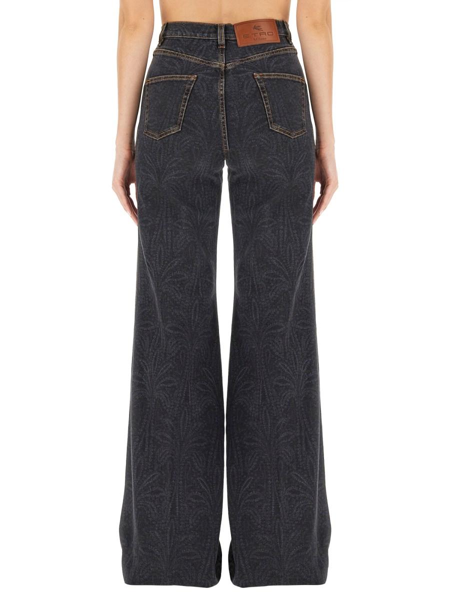 ETRO JEANS IN DENIM DI COTONE CON TASCHE FOLIAGE