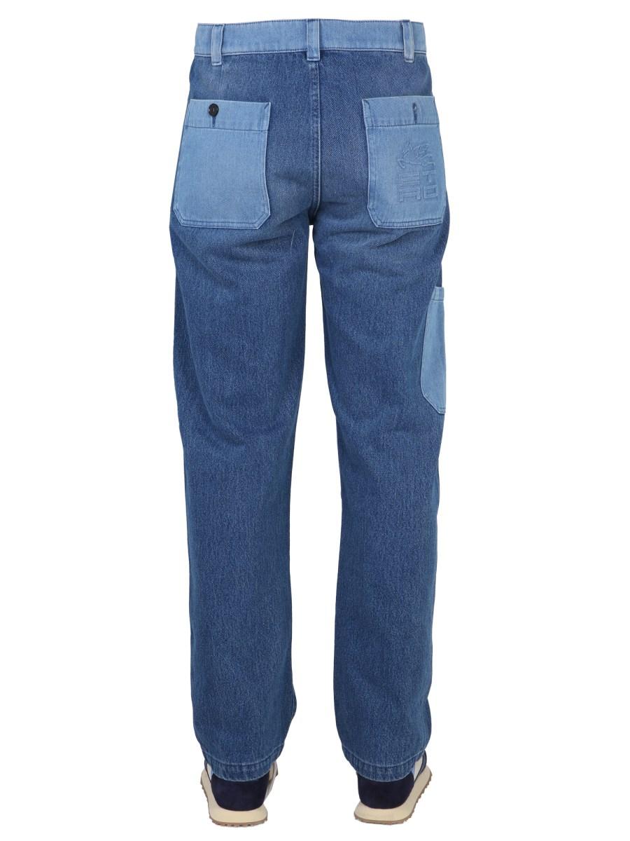 ETRO JEANS WORKER IN DENIM DI COTONE