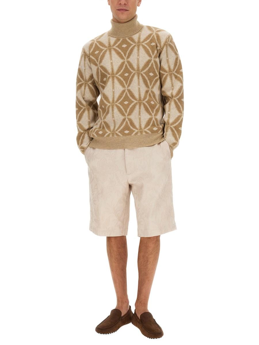 ETRO MAGLIA IN LANA CON COLLO ALTO
