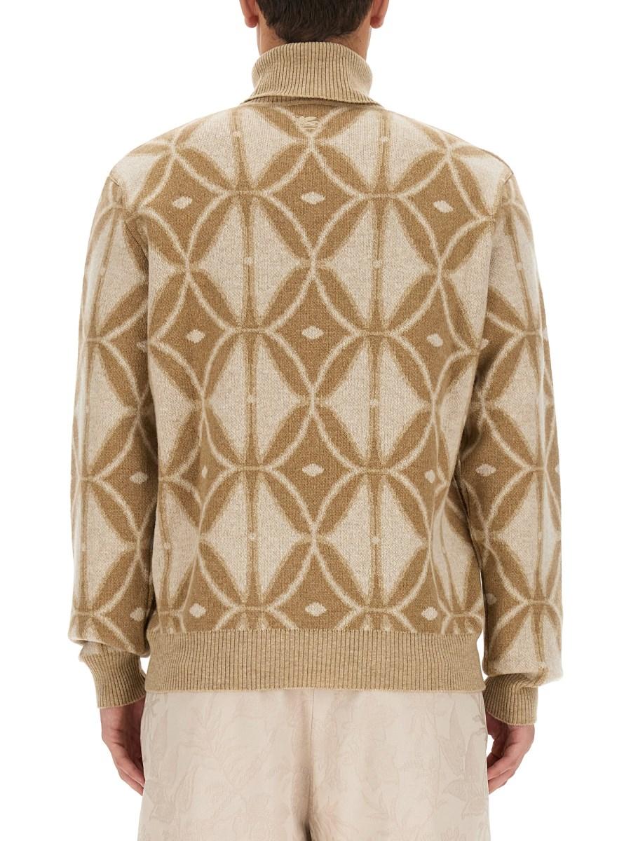ETRO MAGLIA IN LANA CON COLLO ALTO