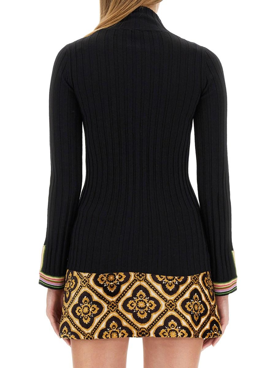 ETRO MAGLIA IN LANA CON COLLO ALTO