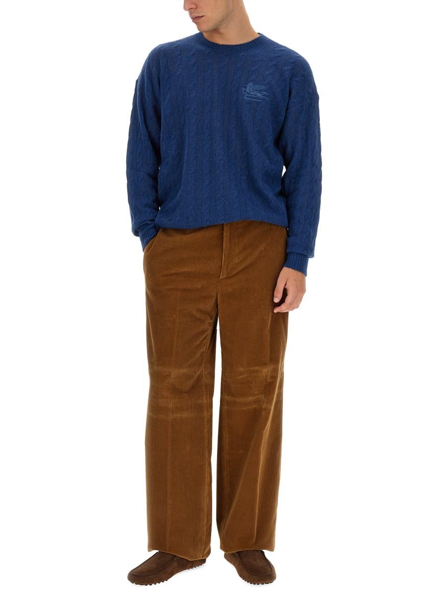 ETRO MAGLIA PEGASO IN CASHMERE