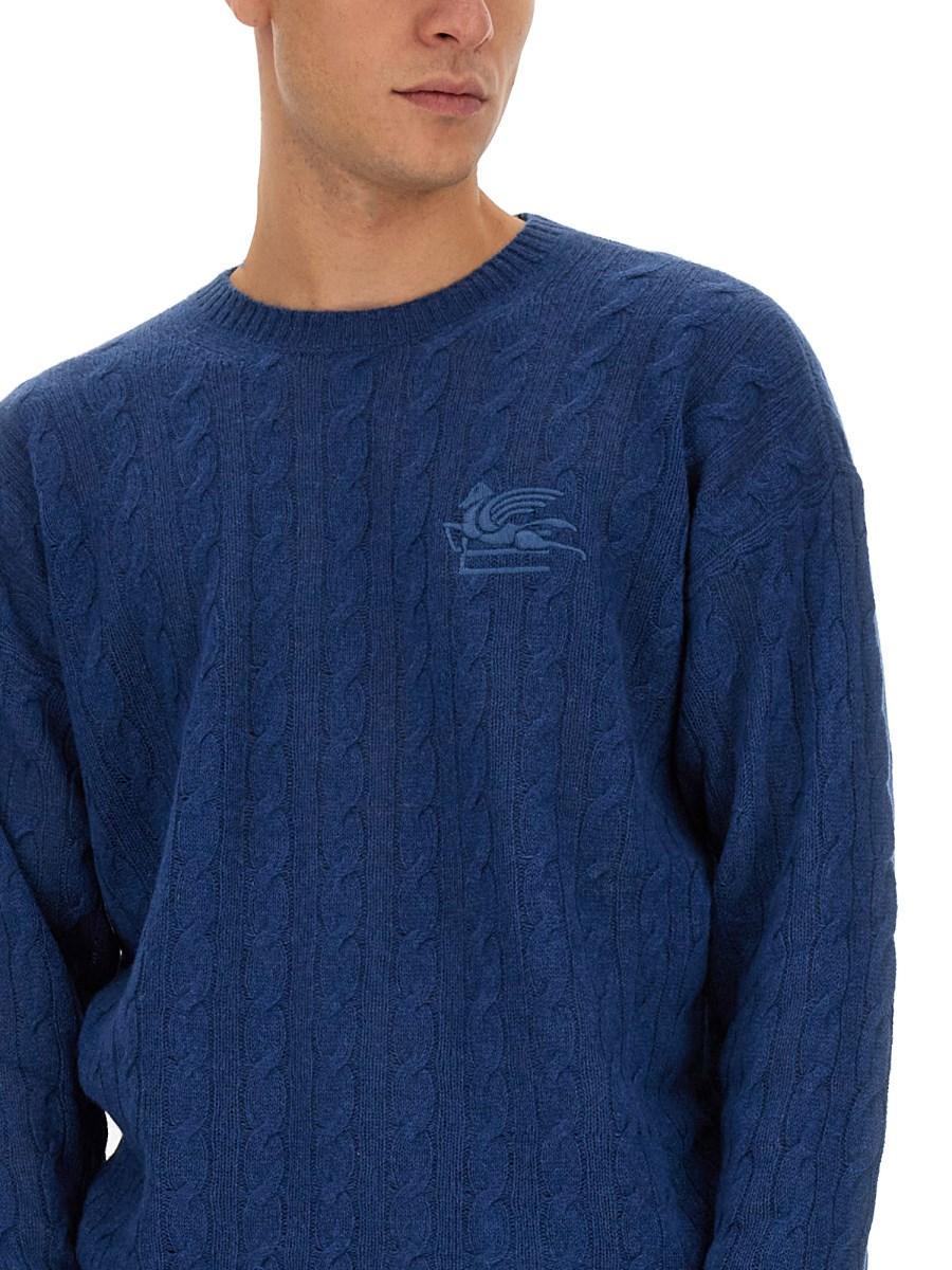 ETRO MAGLIA PEGASO IN CASHMERE
