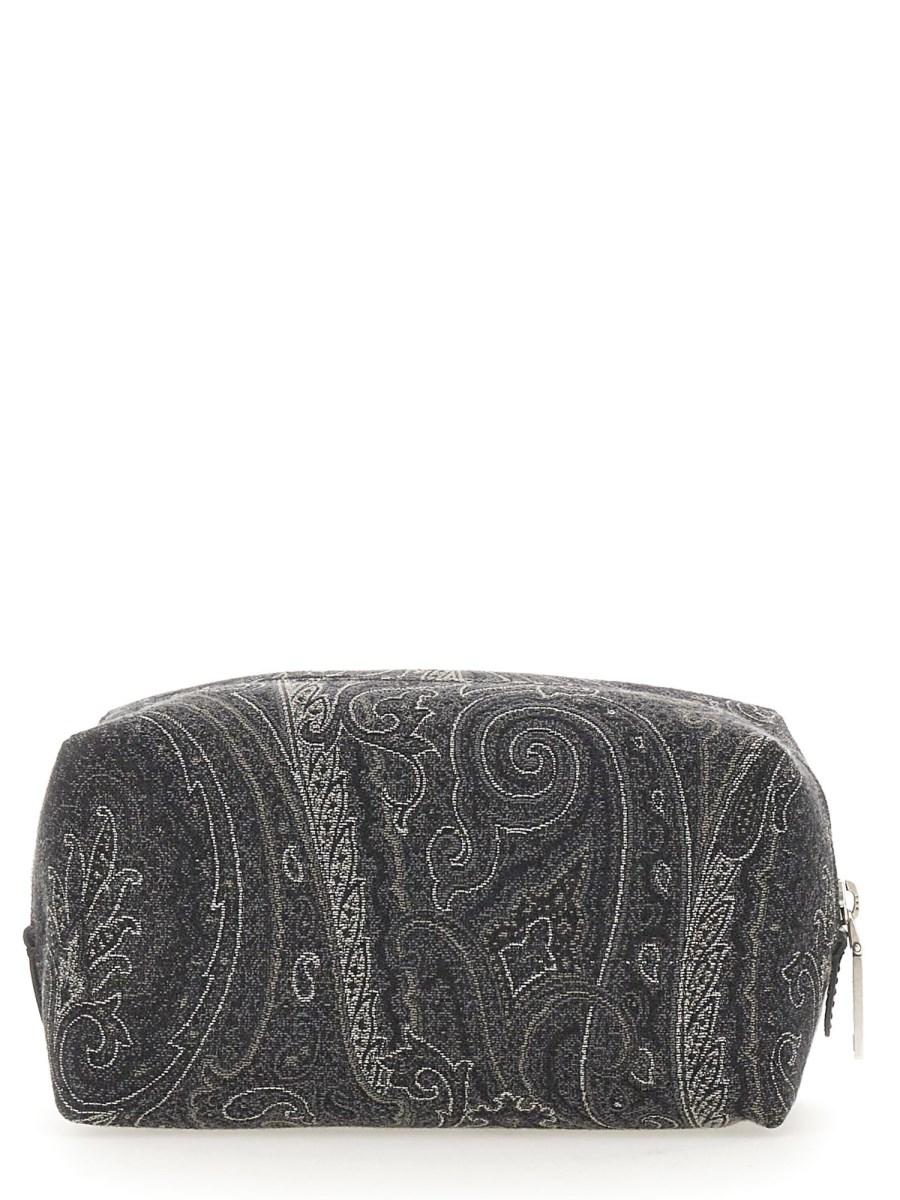 ETRO NECESSARIE CON STAMPA PAISLEY IN COTONE