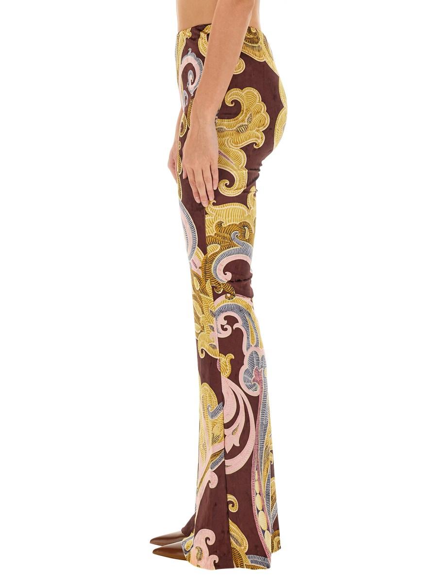 ETRO PANTALONE IN JERSEY STAMPATO