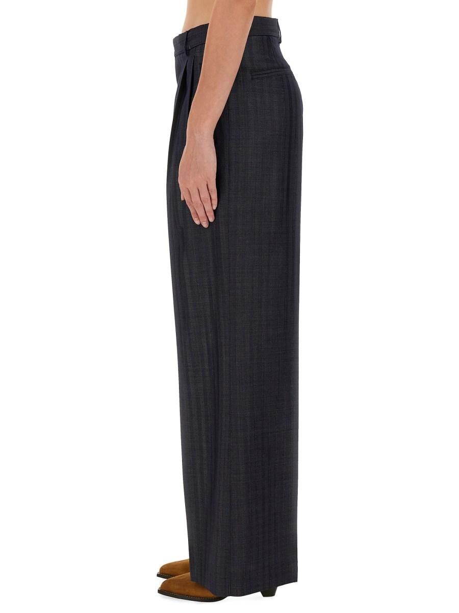ETRO PANTALONE JACQUARD IN LANA E COTONE
