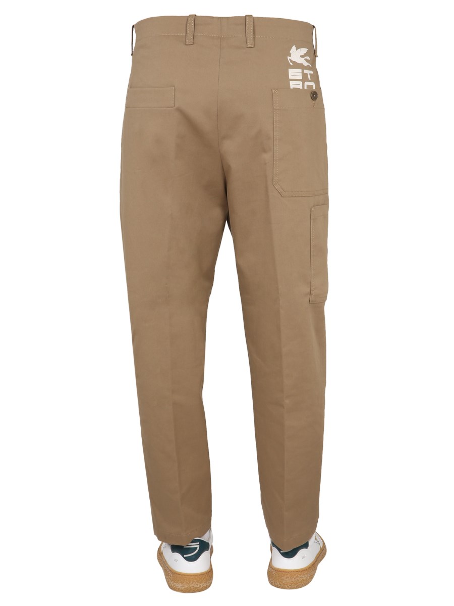 ETRO PANTALONE WORKER IN COTONE