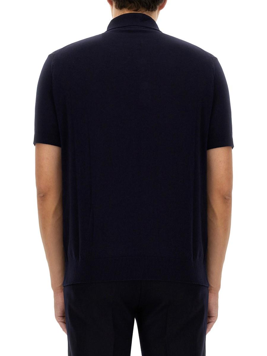 ETRO POLO IN MAGLIA CON RICAMO PEGASO