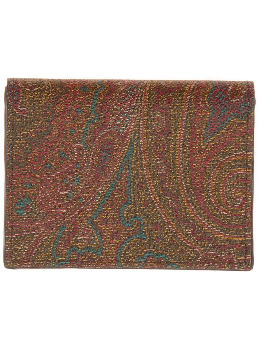 ETRO PORTAFOGLIO PAISLEY CON PEGASO